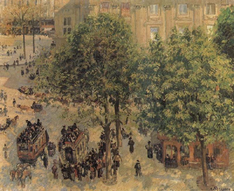 Camille Pissarro Place du Theatre Francais in Paris China oil painting art